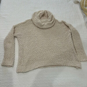Altar’d State Cream Popcorn Turtleneck Sweater. Size Medium.